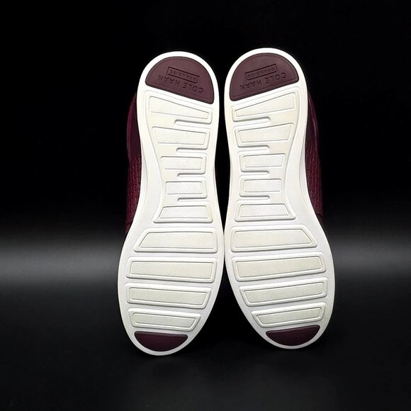 Cole Haan Grand Misha Burgundy Suede Leather Sneaker Shoes Women's Size 8B - Picture 11 of 12